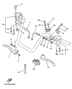 YP250 Handle switch. lever