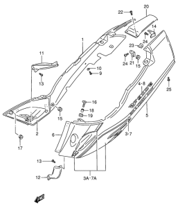 RF900 Обтекатель задний