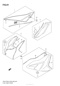 GSX-R750 Fuel Tank Cover (E03)