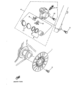 CY90 Freno delantero