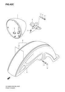 VL1500 Переднее крыло