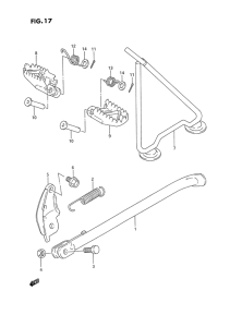 RM250 Stand - footrest