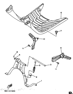 CW50 Stand. footrest