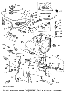 XV535H Топливный бак