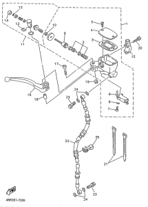 XJ600S Главный тормозной цилиндр