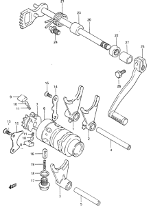 RM465 Переключение передач