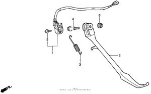 VF750C Подножка