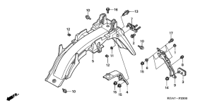 CG125ES Заднее крыло