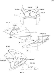 ZX750 Decals(zx750-m1)