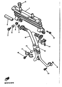 FJ1200 FJ1200A Масляный радиатор