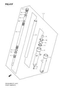 EN125 Передняя вилка