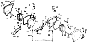 CJ360 Air cleaner + side cover