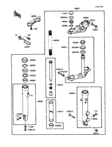 EL250 Передняя вилка