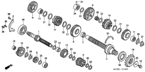 VFR800 (ABS) Трансмиссия