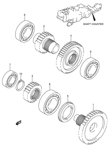 AN650 (ABS) Shaft counter / idler