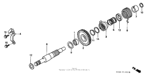 XR250R Кик стартер