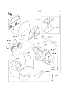 EX250 Воздушный фильтр
