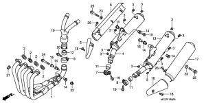 CB900F Глушитель