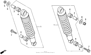 CB250 Задние амортизаторы