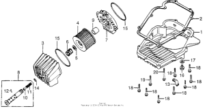 CB750 Oil filter + oil pan