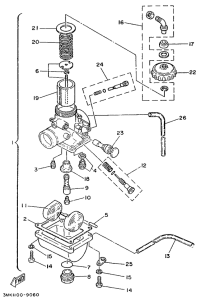 YZ80 Карбюратор