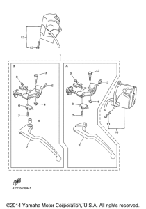 YZF-R1 Рулевые переключатели