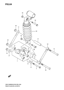 GSX1300BK Втулки заднего рычага