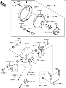 ZR750 Head lamp(1 / 2)