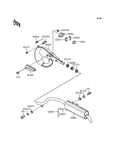 KMX80 Глушитель
