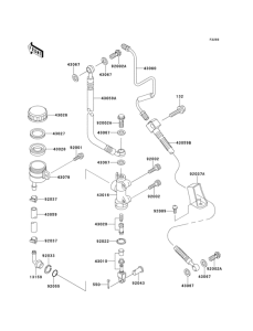 ZX1100 Задний торм цилиндр