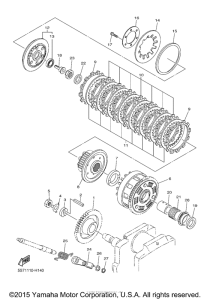 XVS950CT Сцепление