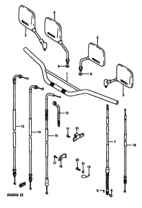 DR600 Handlebar-cable