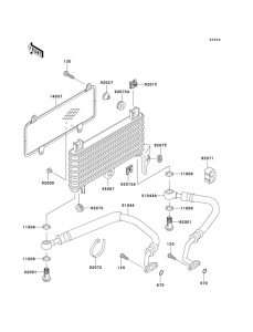 ZX600 Масляный картер