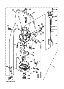 YZ125 YZ125W1 Carburetor assy