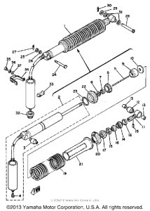 YZ465H Задняя подвеска