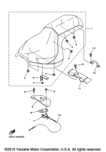XVS1300CU Сиденье