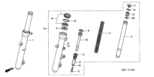 FES150 Вилка передней оси