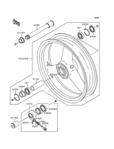 ZX1200 Переднее колесо