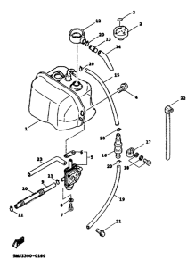 XC125 Топливный бак