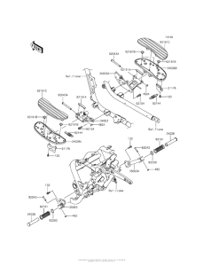 VN1700 Подножки