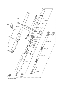 XVS400 ﾌﾛﾝﾄﾌｵ-ｸ
