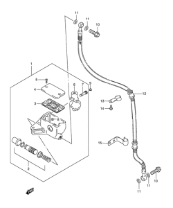 LS650 Передний тормозной цилиндр