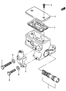 GSX750 Передний тормозной цилиндр