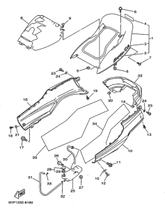 YP250D Боковые обтекатели