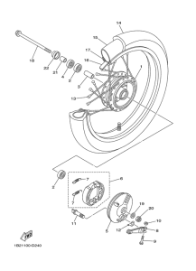 TTR125E Переднее колесо