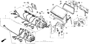 GL1200I A / i fairing wire harness 86-87