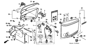 VT1100C Боковые обтекатели