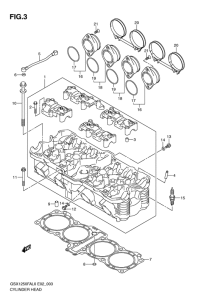 GSX1250 (ABS) Головка цилиндров