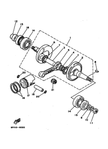 BW80 BW80W Коленчатый вал и Поршень