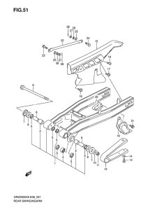 DR200 Маятник задний